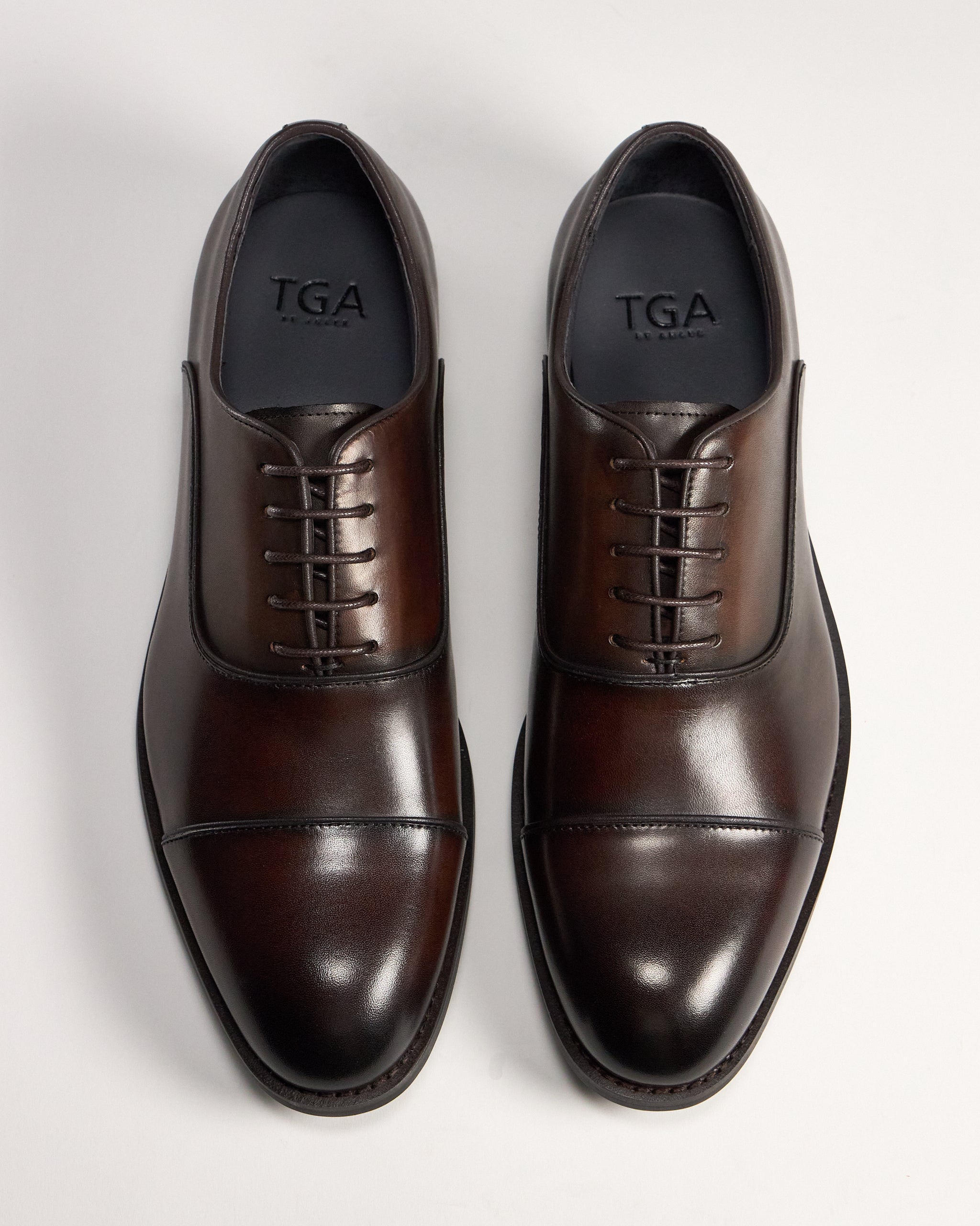 TGA by Ahler 1020 Oxford shoe Dk Brown