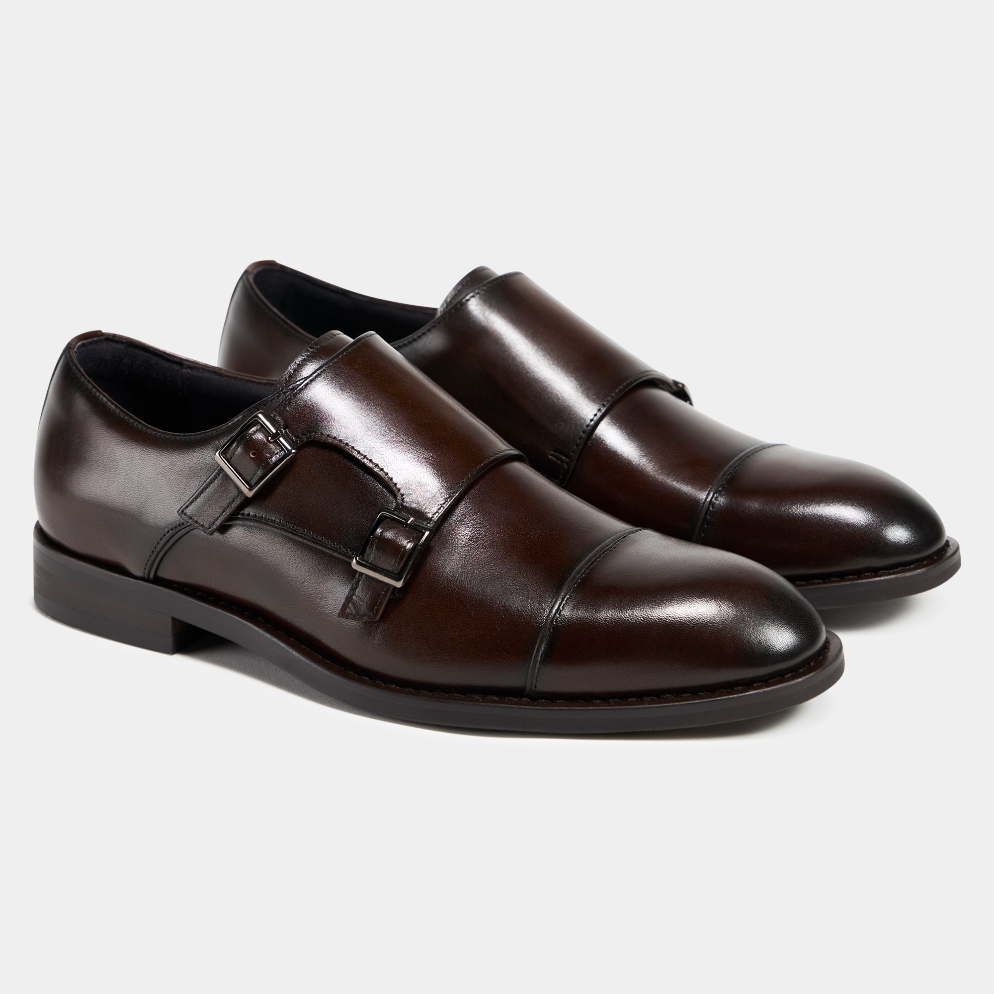 TGA by Ahler 1022 Monk shoe Dk Brown
