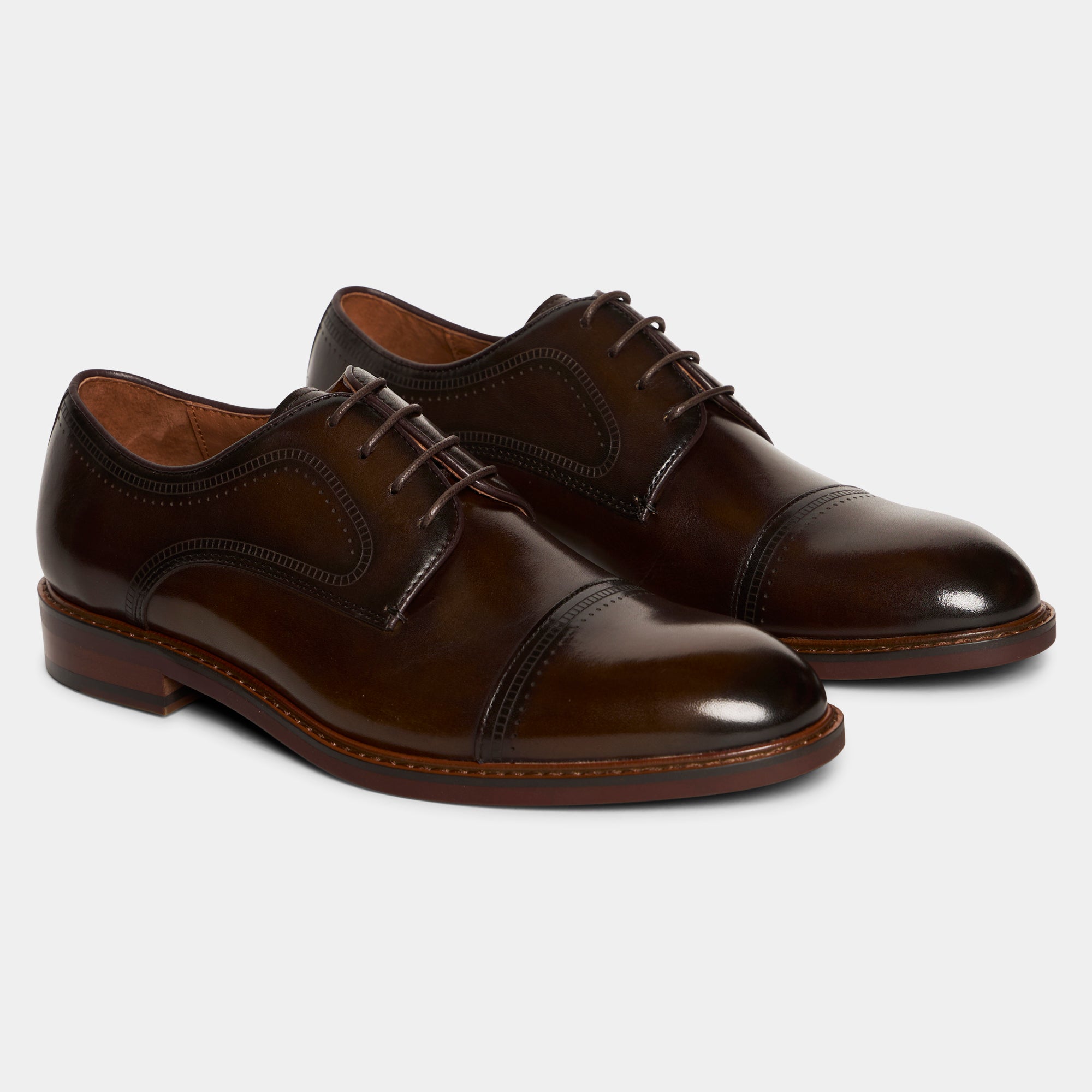 TGA by Ahler 2330 Derby shoe Dk Brown
