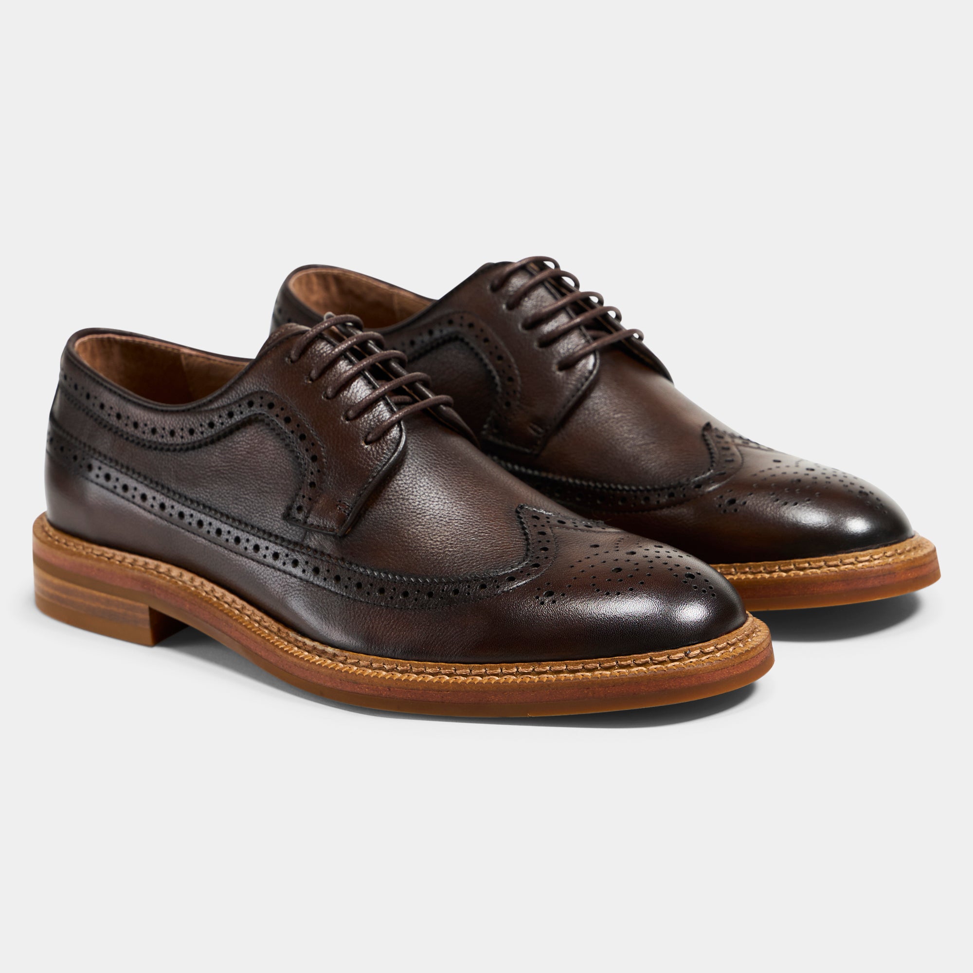 TGA by Ahler 2495 Derby shoe Dk Brown