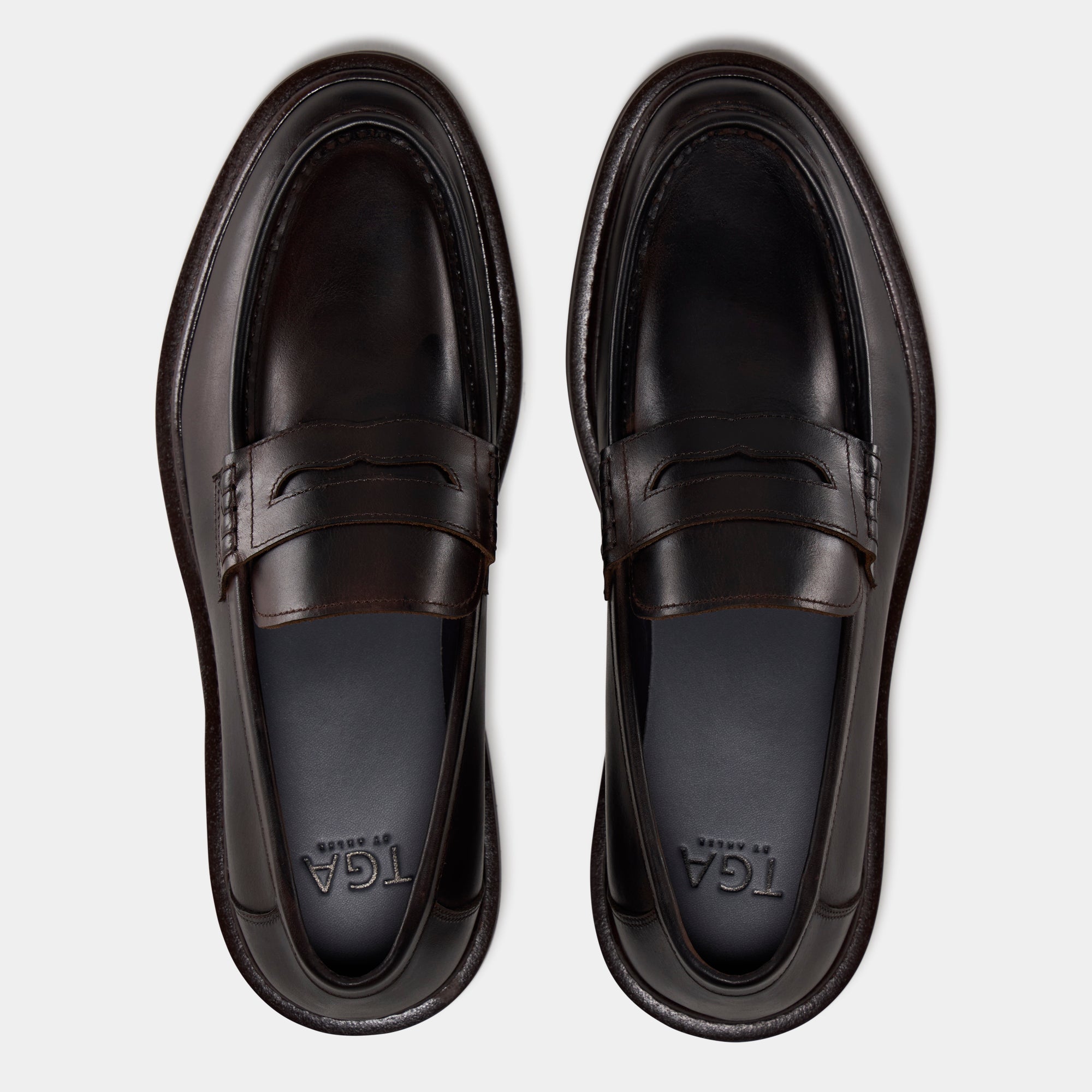 TGA by Ahler 2650 Loafer Dk Brown