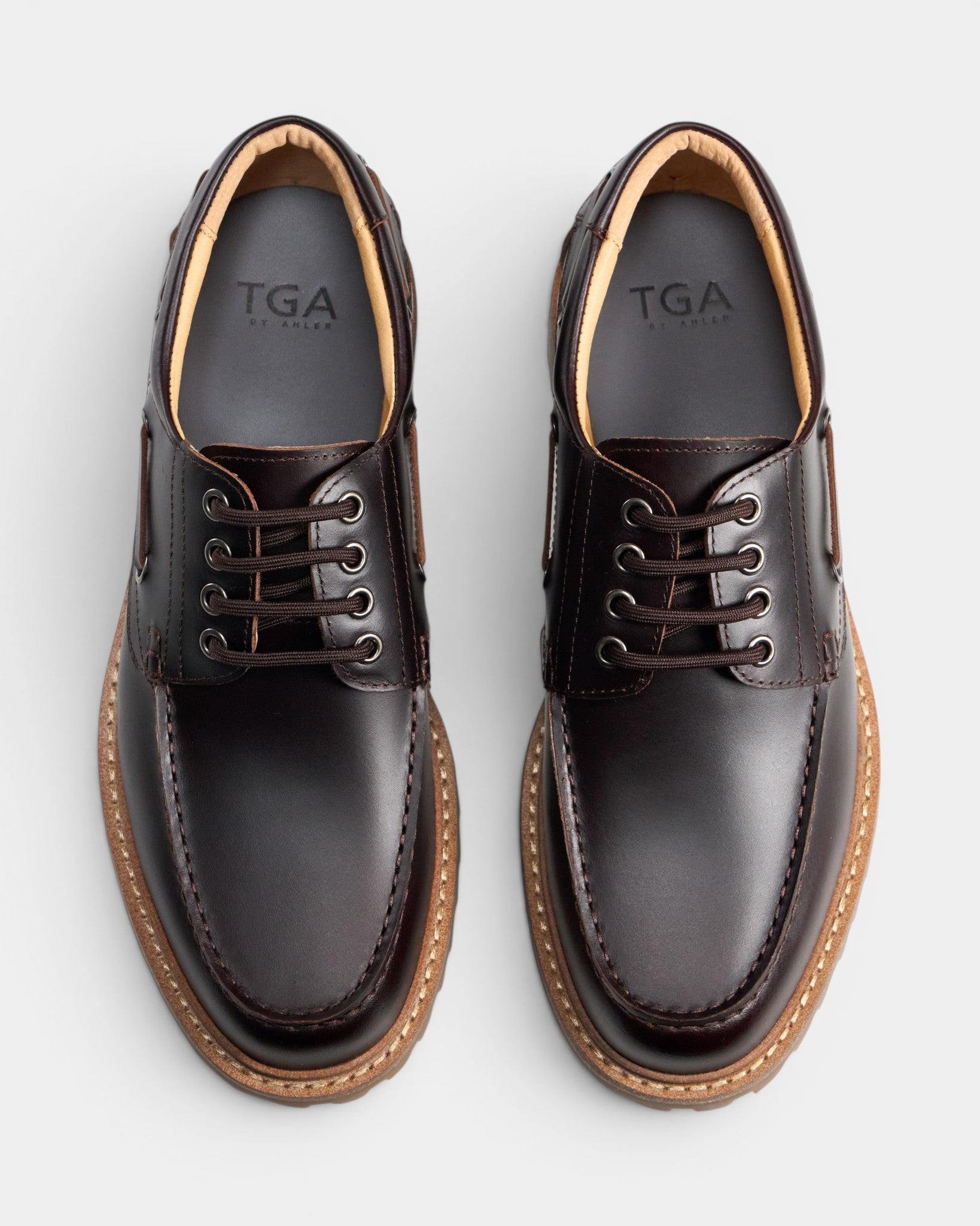 TGA by Ahler 2800 Derby shoe Dk Brown