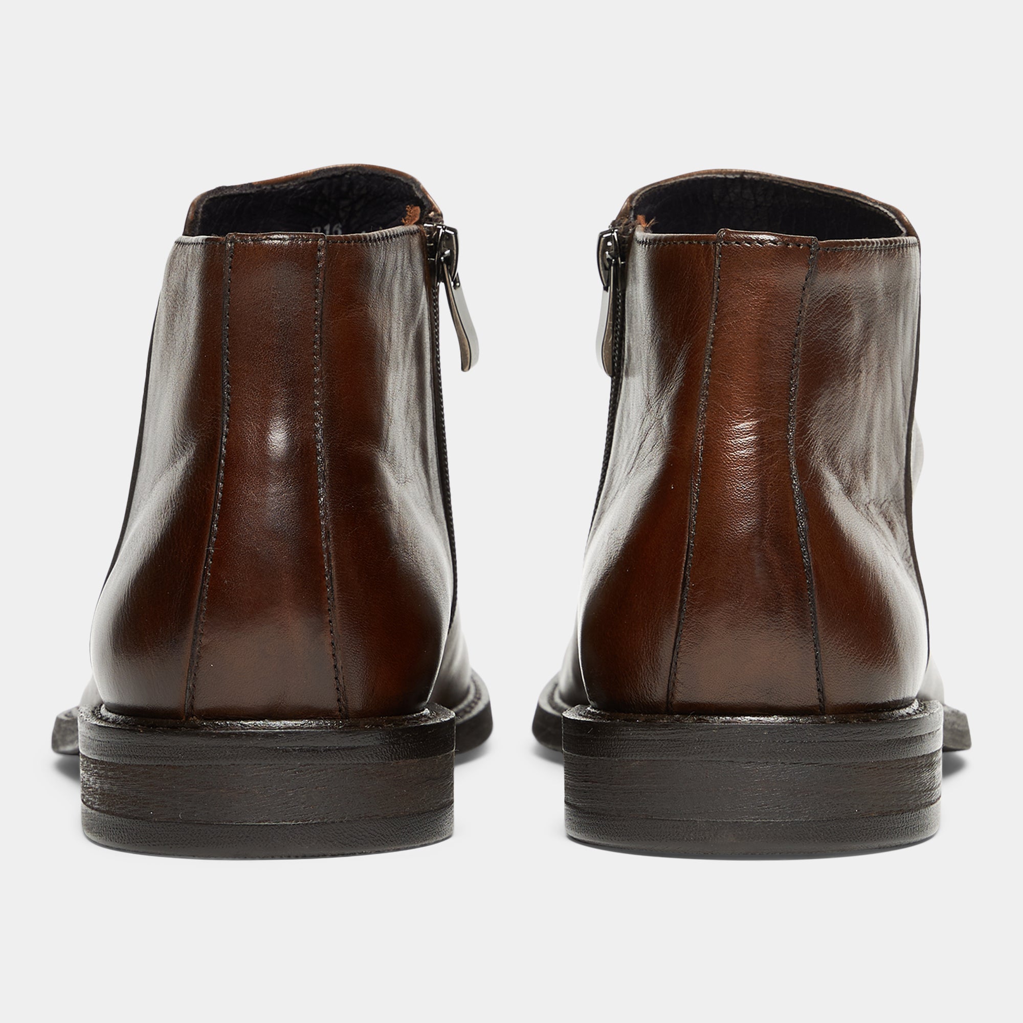 TGA by Ahler 9950 Zip Boot Brown