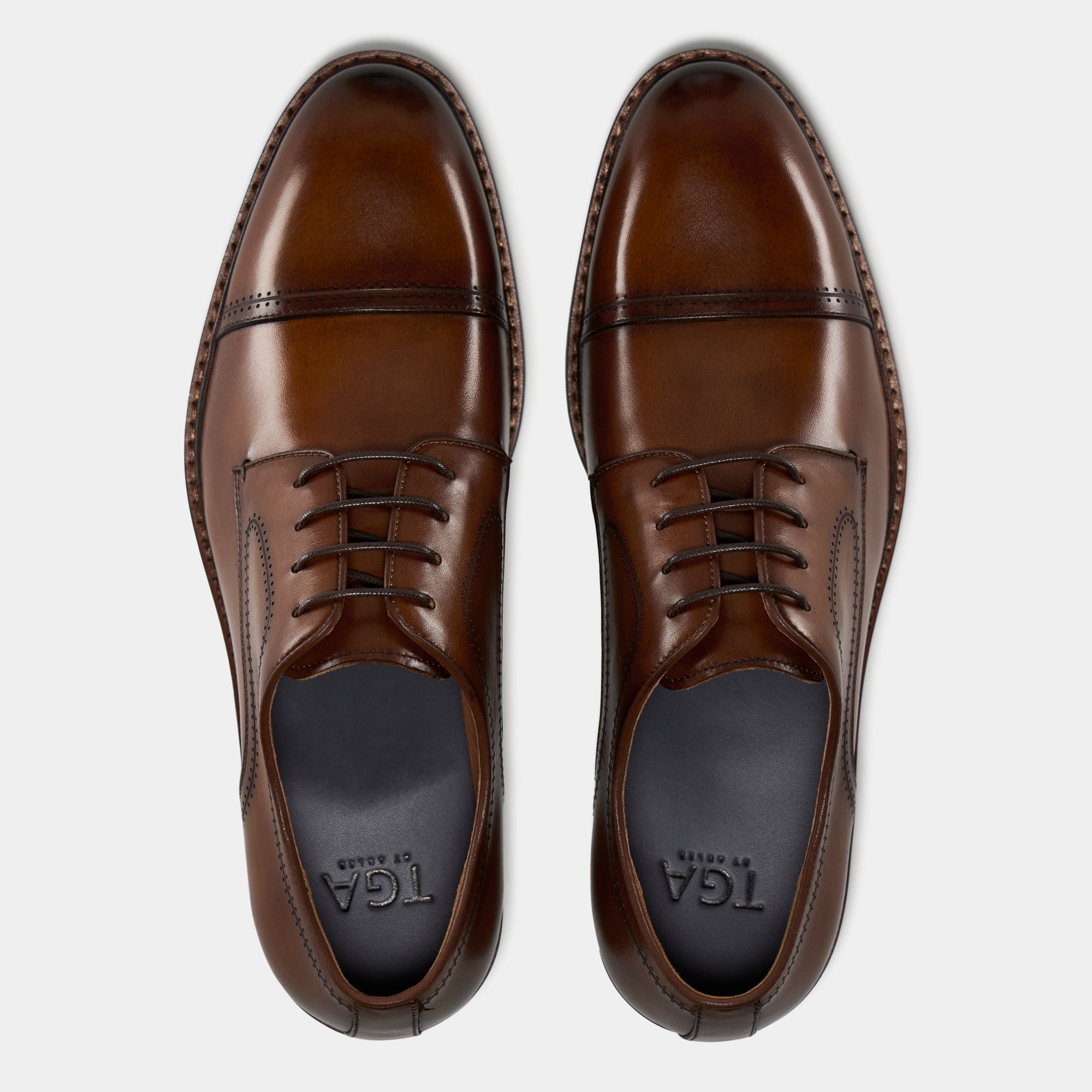 TGA by Ahler 2052 Derby shoe Cognac