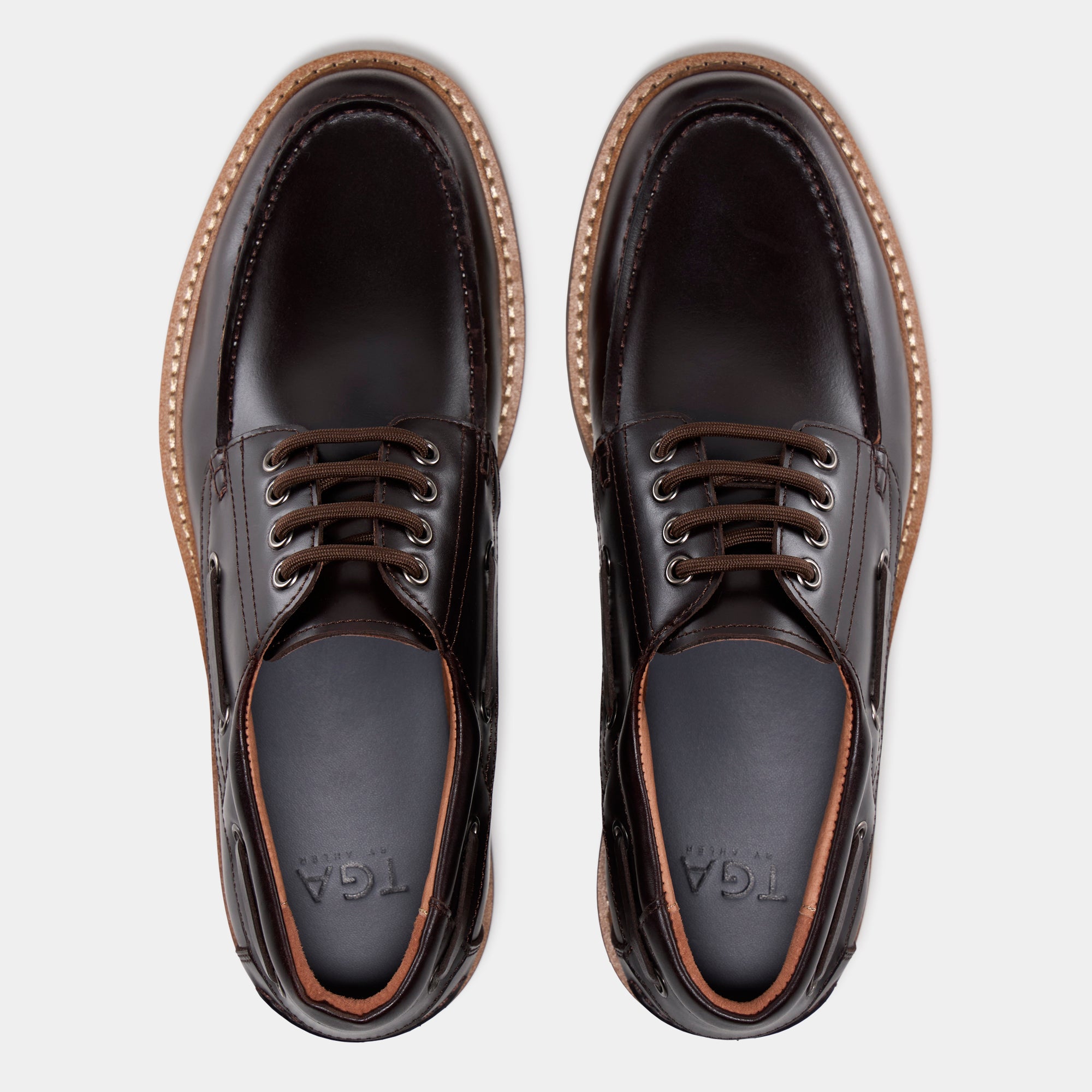 TGA by Ahler 2800 Derby shoe Dk Brown