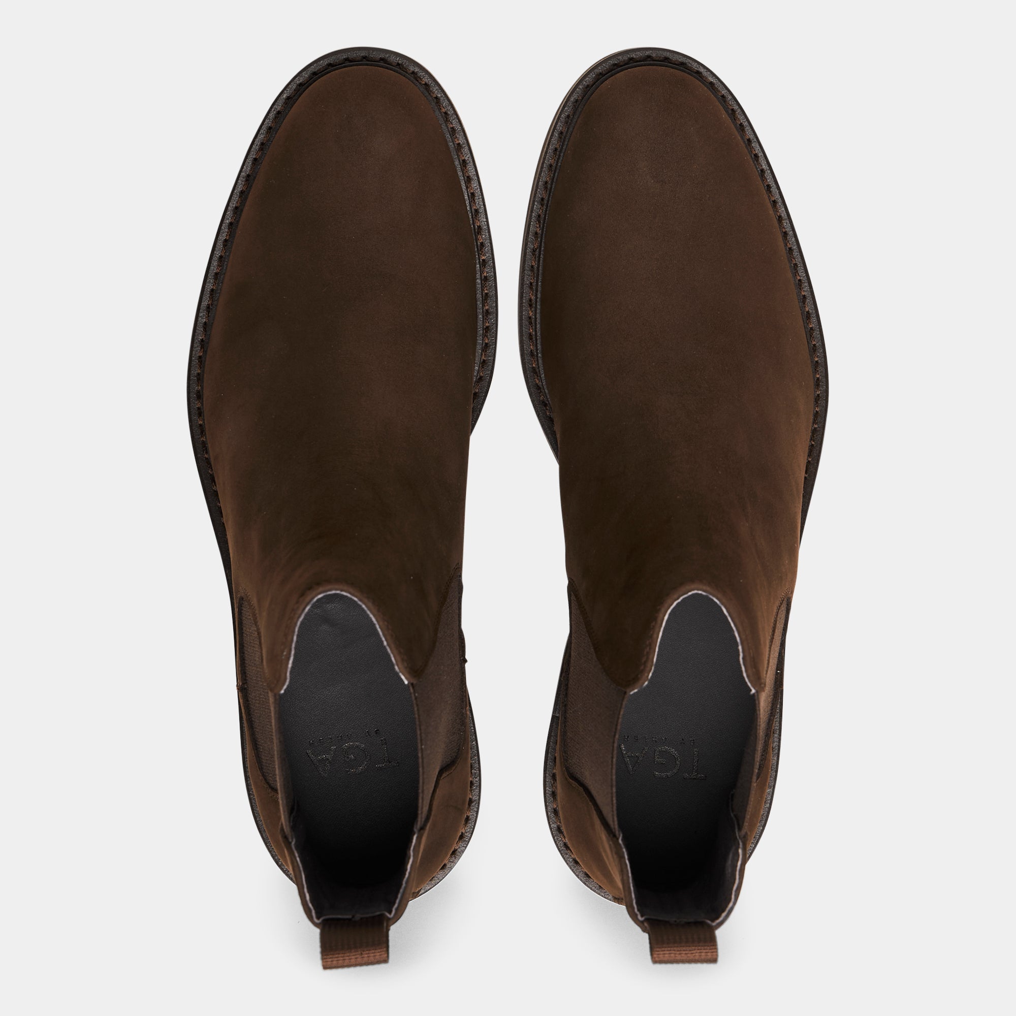 TGA by Ahler 3112 Chelsea boot Dk Brown