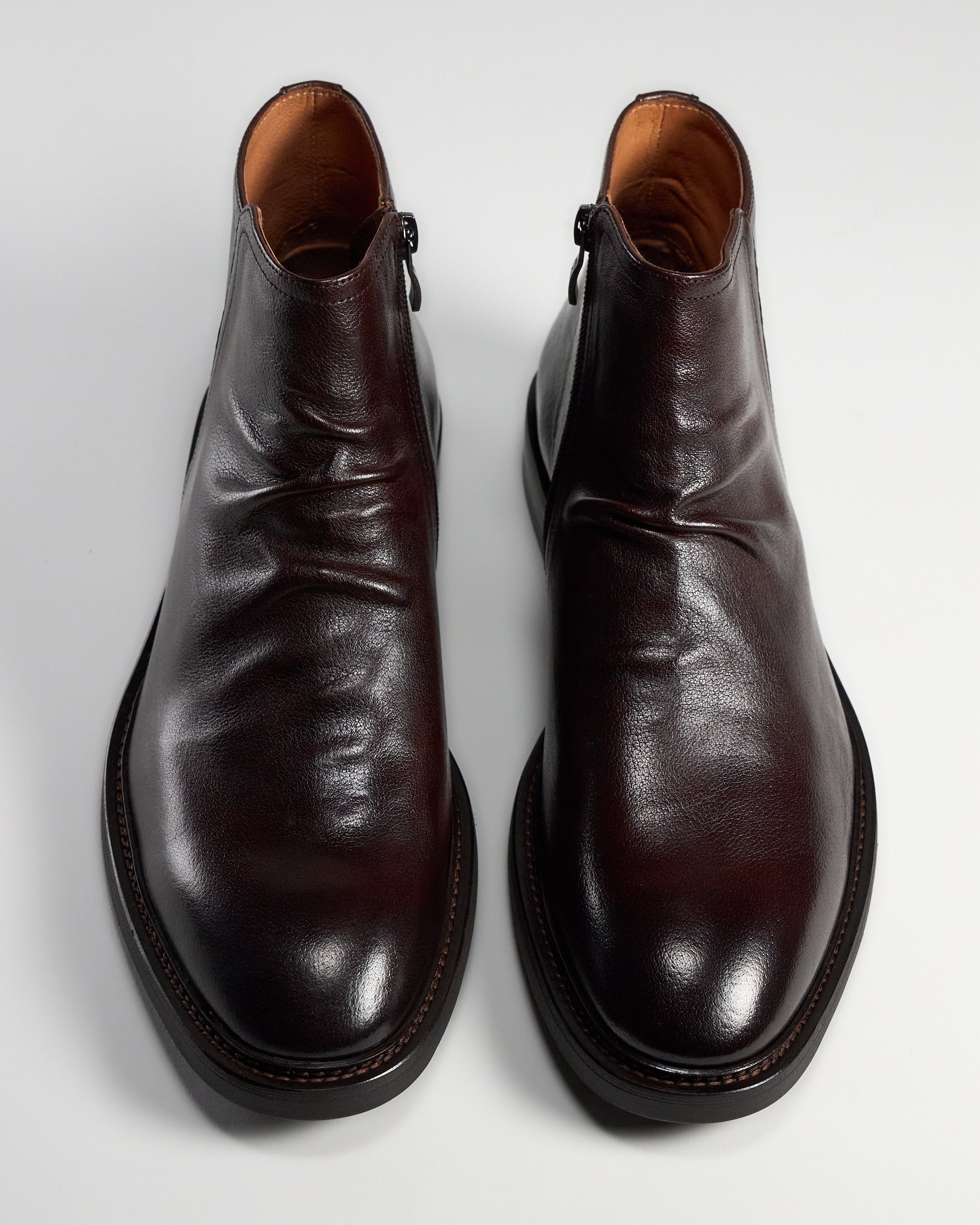 TGA by Ahler 3130 Zip Boot Dk Brown