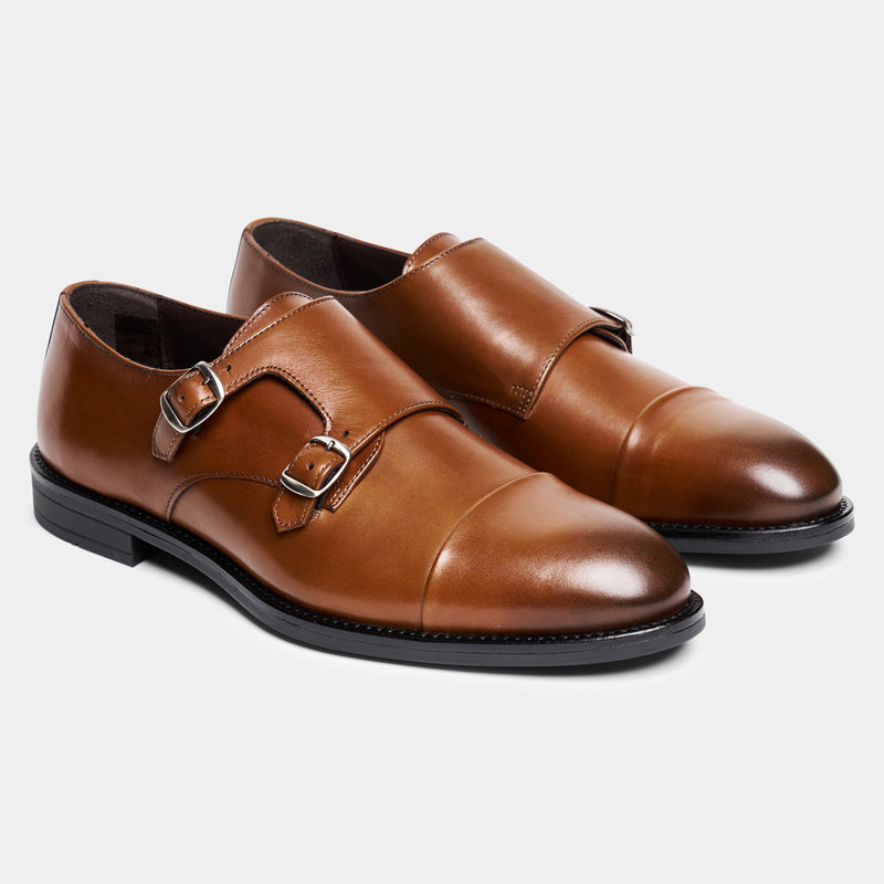 Ahler 98900 Monk shoe Cognac